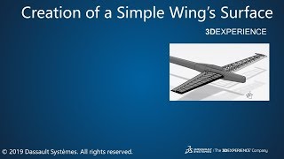 Create a Simple Wing in 3DEXPERIENCE