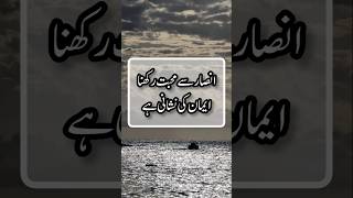 Ansaar Se Mohabbat 🥰 | Hadees on Iman vs Nifaaq | Powerful Islamic Reminder #shorts #hadees #short