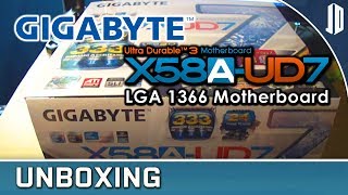 GIGABYTE GA-X58A-UD7 LGA 1366 Motherboard Unboxing