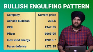 Bullish engulfing pattern - In 5 stocks