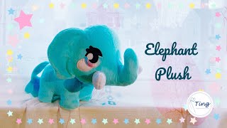 DIY Elephant Plush Toy |【FREE PATTERN DOWNLOAD】| Step-by-step Tutorial for beginner | DIY大象玩偶