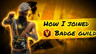 How i joined v badge guild 👑 | V Badge ⚡ |  Firt time joined v badge guild 😱 | #ownbrand #freefire