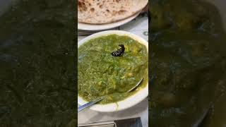 Dinner special rotty with Palak paneer #foodshorts