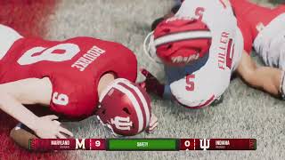 College Football 25 Maryland vs Indiana 2024 Gameplay Xbox Series X