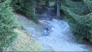 Bau Freeride-Strecke Klosters