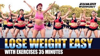 Lose Weight Easy With Exercises 35 Minutes l Aerobic Workout For Happy l Zumba Workout