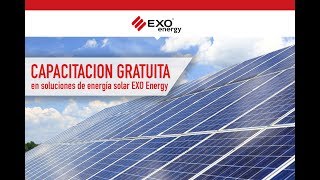 Capacitación Gratuita en soluciones de energía Solar EXO Energy