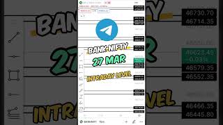 27 March intraday level || Nifty || bank nifty #shorts #shortvideo #trending