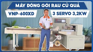 Máy Đóng Gói Rau Củ Quả VNP-600XD Tự Động Hoàn Toàn | 40 - 80 Sản Phẩm/Phút