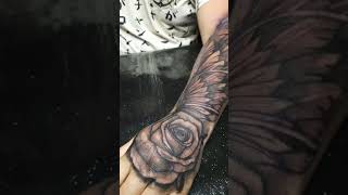 TATTOO ROSA COM ASA!