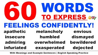 60 Words To Express Your Feelings in English Confidently!