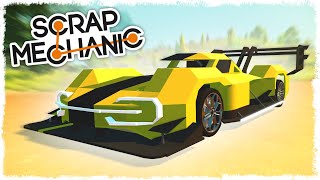 БИТВА: СТРОИМ ГОНОЧНУЮ МАШИНУ НА ПОРШНЯХ В SCRAP MECHANIC!!!