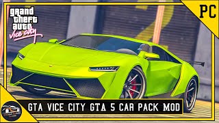 GTA 5 Car Pack For GTA Vice City || How To Add Cars In GTA Vice City On Pc