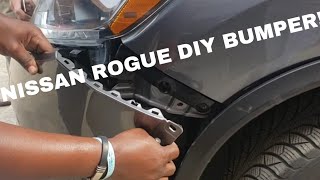 How to Remove Nissan Rogue Front Bumper. Remove Rogue Bumper DIY