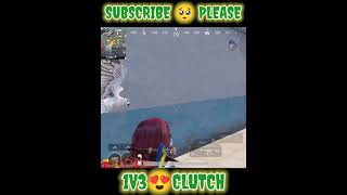 1 v 3 CLUTCH 😍😍 #shorts #bgmishorts #pubgmobileshorts