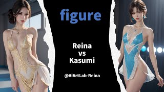 【AI & Art Reina&Kasumi 麗奈と香澄】Figure (Which will win?)