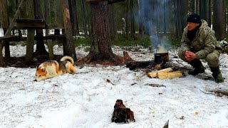 🏕Рыбалка на озере с ночёвкой.Закрыл сезон твёрдой воды