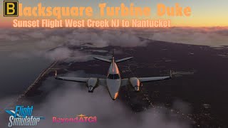 Blacksquare Turbine Duke MSFS 2020 West Creek NJ to Nantucket #fs2020 #justflight