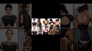 Top 15  latest black blouse back neck designs # blouse designs #nikitafashion123