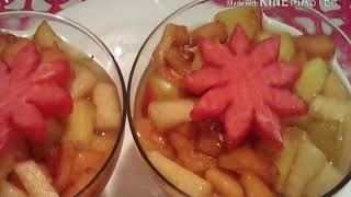 سلطة الفواكه و الفلان راقية لسهراتكم و سريعة و بسيطة رووعةة🍍🍌🍓🍉