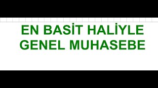 GENEL MUHASEBE