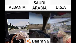 Stereotypical driving from around the world in BeamNG.Drive