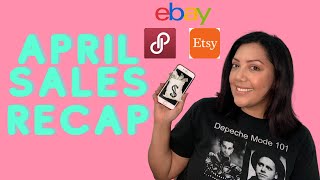 What Sold in April 2021! How much I made as a Part Time Seller on Poshmark, Ebay and Etsy!