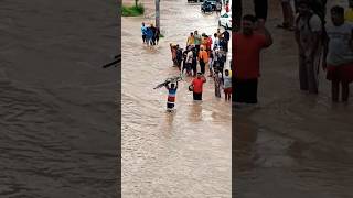 Bahubali seen in Mohali during heavy 🌧️ #funny #trendingreels #viralvideo #mohali #kharar #rain