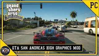 GTA San Andreas High Graphics MOD For Low-End PC | HIGH GRAPHIC MOD  For 2GB RAM