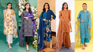 Dress Designing Ideas for Printed suits||3 piece suit||lawn three piece suit||2022|| Eid special