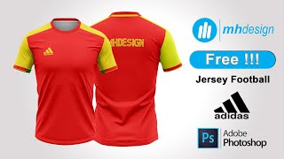 Design Jersey Football Adidas Mock up | Free Download