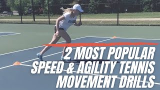 Great conditioning tennis drills to improve agility, movement and speed.