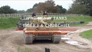 A big match between two great heavy tanks at the Tank Museum, TIGER & CHURCHILL #ww2 #tank #history