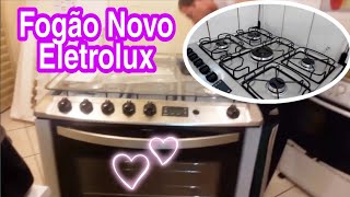 Fogão Novo da Electrolux 5 bocas de Inox com Timer 76usr.