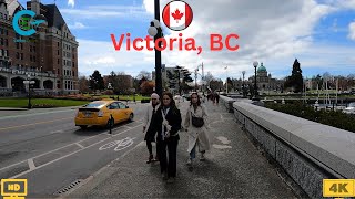 Government Street Walking Tour in Victoria 4K | Virtual Tour Downtown Victoria Britsh Columbia