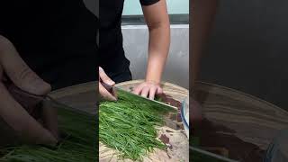 Big Spring Onion Cutting Tricks #cuttingtricks #greenonion