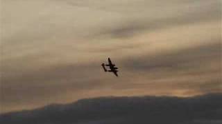 P-38 Lightning at dusk