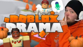 making enemies on ROBLOX DRAMA using VOICE CHAT *HALLOWEEN UPDATE*