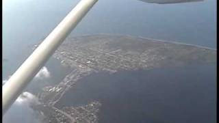 Cessna 182skyline flying over skies of Puerto Cortes