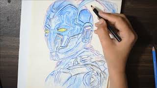 BLUE BEETLE Drawing - Timelapse