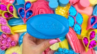 [ASMR]SOAP&GLITTER(4K)★Soap boxes with glitter&starch★Cutting soap cubes ★Soap roses★4K★