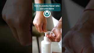 Se puede coger crema o aceite de masaje sólo con una mano!!!!