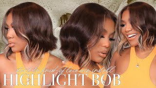 PERFECT BOB Pre Styled, Custom Color Blonde Highlighted Unit ft. Myfirstwigs