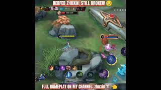 NERFED ZHUXIN, STILL BROKEN! -MLBB🔥 #mlbbshorts #mlbbhighlights #highlights #mlbb #shorts