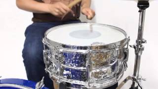 Ludwig Hammered Chrome SupraPhonic Shell Snare 6 5x14 Chrome Finish)