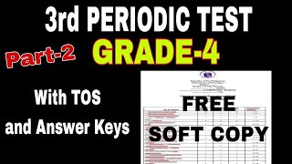 3rd Quarter Periodic Test for Grade-4