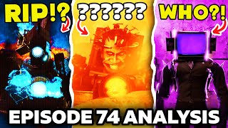 ASTRO MOTHERSHIP & TITAN CAMERAMAN DEATH?!  -  SKIBIDI TOILET 74 ALL Easter Egg Analysis Theory