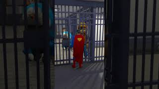 Superman Gets His Son Out of Jail by Posing as A FAKE COP in GTA 5 😱 #shorts #gta5 #ytshorts