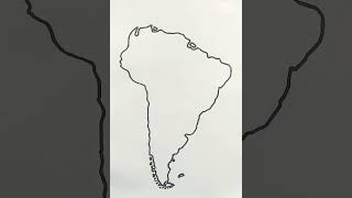 South America Map Drawing |