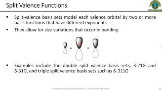 Lecture 03 | Introduction To Basis Sets | Dr M A Hashmi